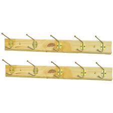 2 x STRONG WOODEN WALL COAT