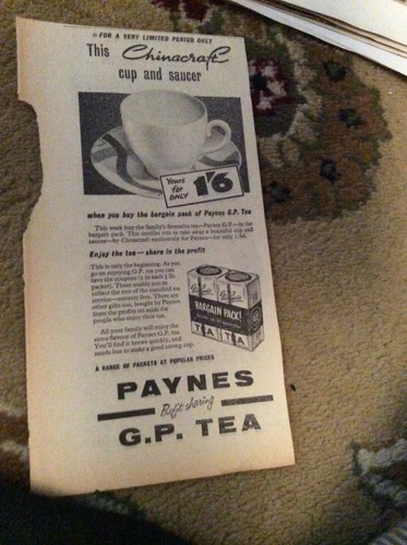 C1a ephemera 1950s advert - ,