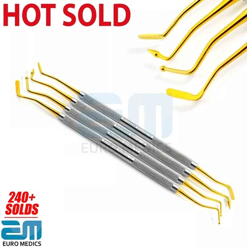 Dental composite gold tip flat - gold,