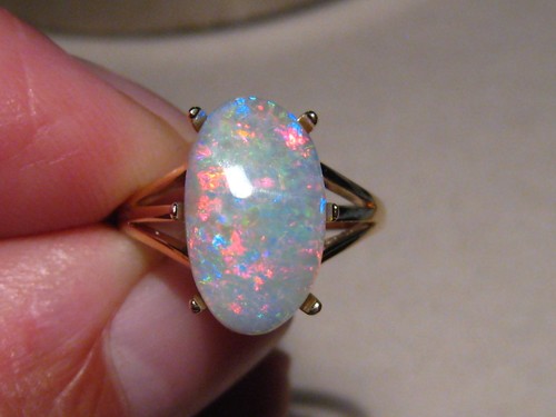 Red semi black opal - ,