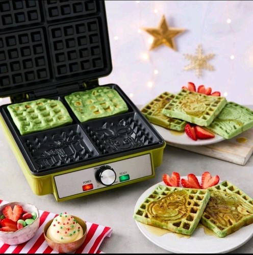 The grinch portion waffle - the,