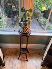Stunning Vintage Mahogany Plant Stand Jardiniere barley twist plant stand 100cm 