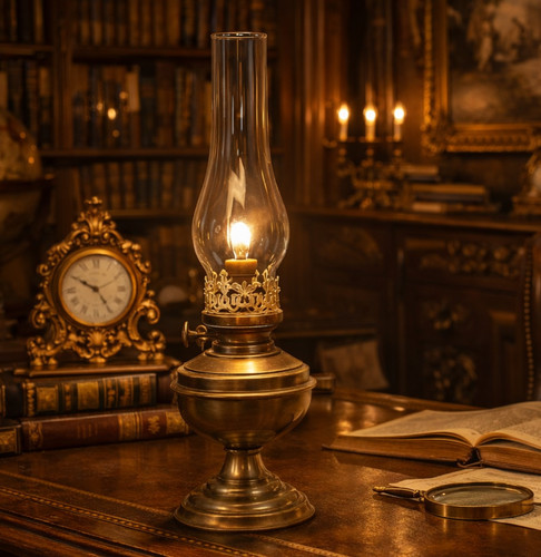 Vintage brass vapalux oil lamp - vintage,