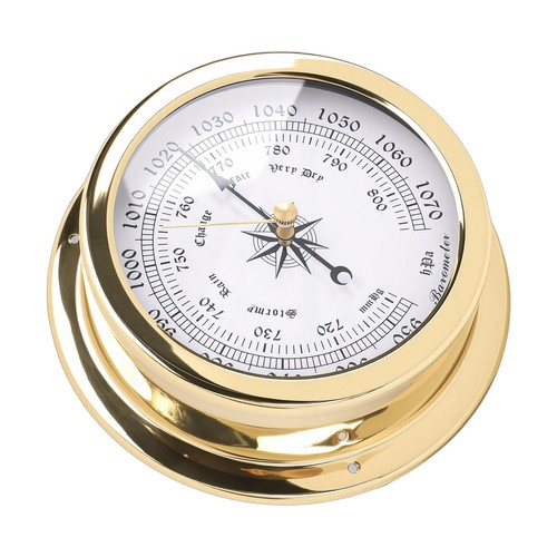 Marine brass barometer - marine,