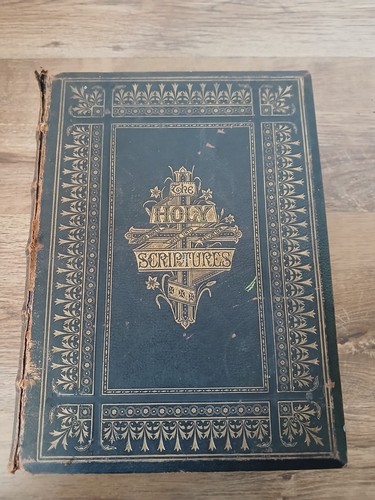 Holy bible large antique - holy,