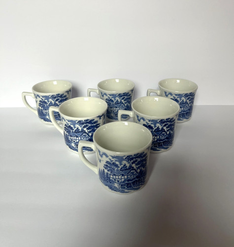 Vintage meakin blue white - vintage,