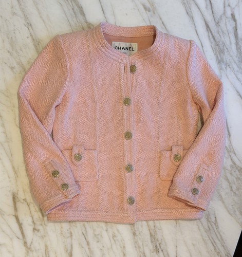 Chanel pink tweed jacket - pink,