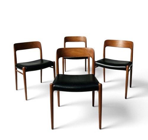 Danish set four solid teak - of,