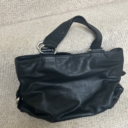 Lupo black leather handbag - lupo,
