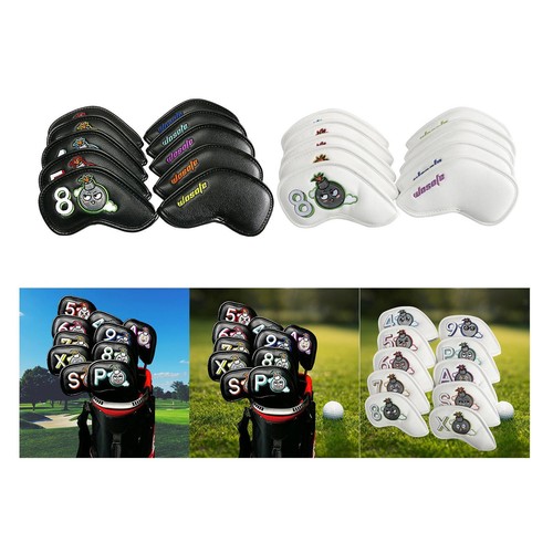 Leather golf iron head - leather,