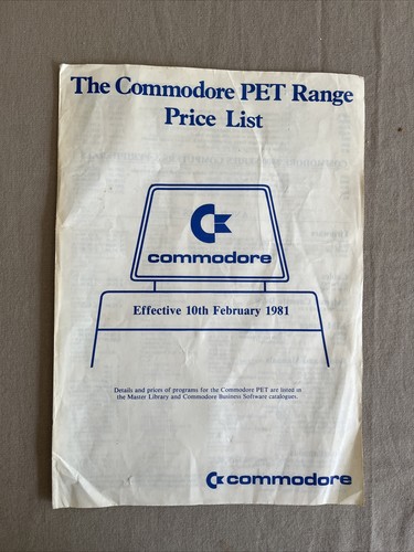 Commodore pet computer price - commodore,