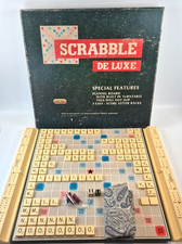 Scrabble De Luxe Board Game with Turntable Vintage Spears 1983