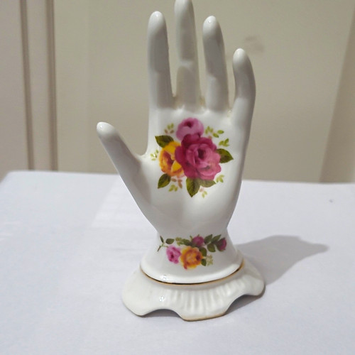 Bone china cottage rose floral - cottage,