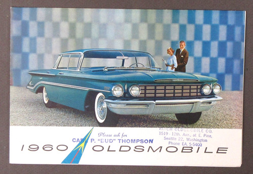 1960 oldsmobile foldout poster - foldout,