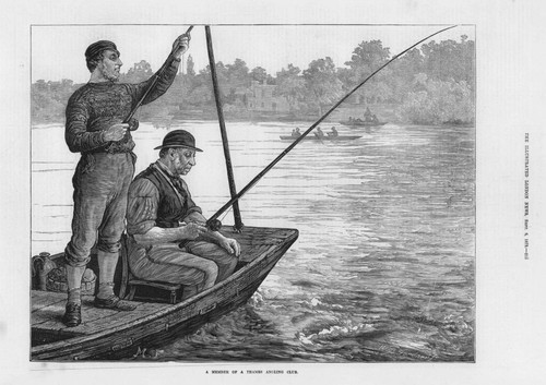 1873 antique print london - print,