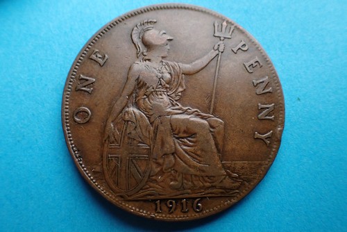 1916 penny recessed ear - ear, type