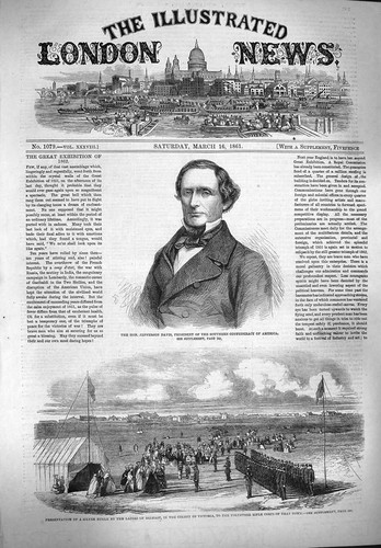 Old antique print - antique, 1861