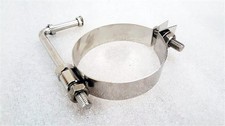 Stainless Round Exhaust 76mm 3" Pipe Tube Bracket Mount Hanger 