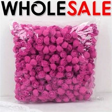 500PCS Foam Roses 3cm Artificial Foam Flower Heads DIY Rose Bear Decor Gift UK