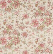 Colefax & Fowler Curtain Fabric 'FLORES - PINK/GREEN' 3 METRES - 100% Linen