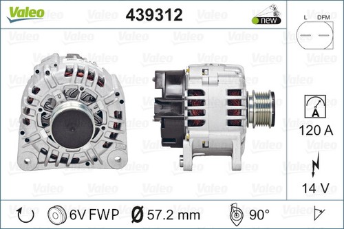 Valeo 439312 alternator for - 439312,
