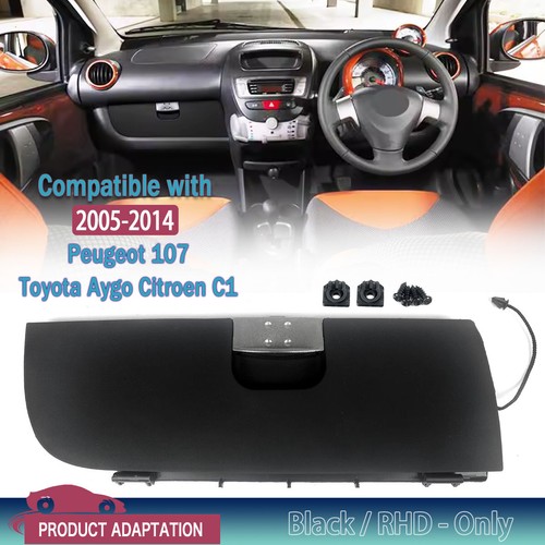 Glove box lid - glove, black