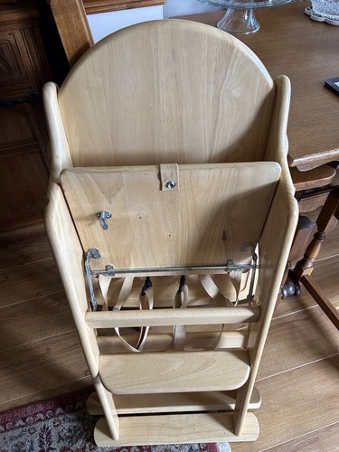Wooden high chair - high,
