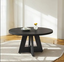 47" Round Dining Table Walnut