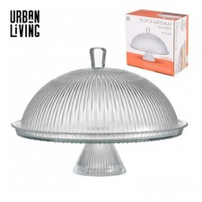 Glass Cake Stand with Dome Lid