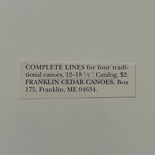 Franklin cedar canoes - cedar,