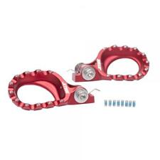 JITSIE LIFT ALLOY ALUMINIUM TRIALS BIKE ADJUSTABLE FOOTPEGS / FOOTRESTS. RED