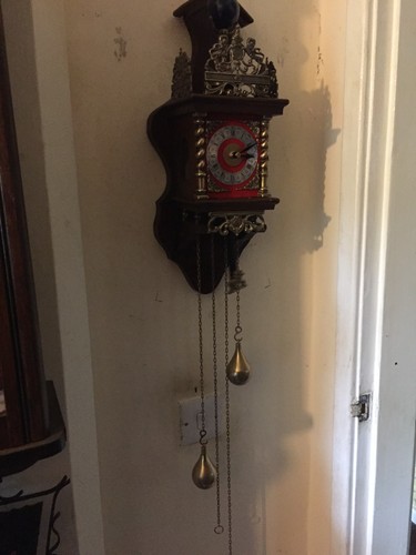 Vintage 1970s dutch wall clock - vintage,