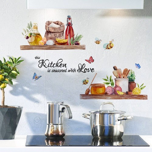 Large kitchen butterfly vinyl - kitchen,