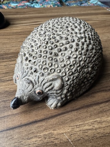 Vintage stone hedgehog garden - stone,