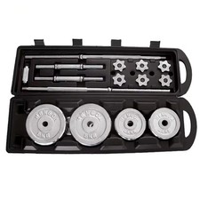 Weight Set For Home Gym Keep Fit 50kg with Storage Carry Case