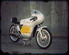 Ducati 250 Mach 1 1965) A4 Photo Print Motorbike Vintage Aged
