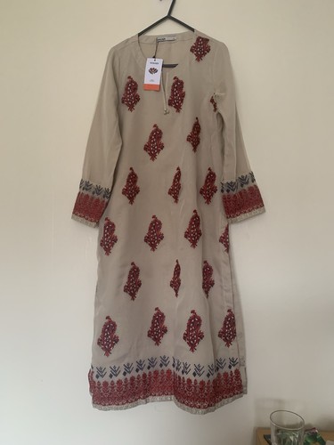 Ladies beige kurta - ladies,