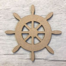 Ships wheel MDF Wood Base