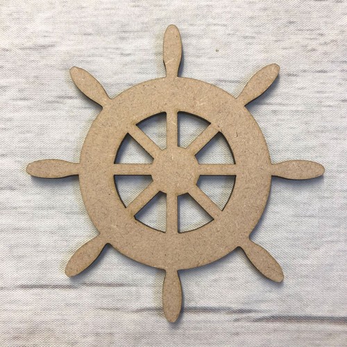 Ships wheel mdf wood base - wheel,