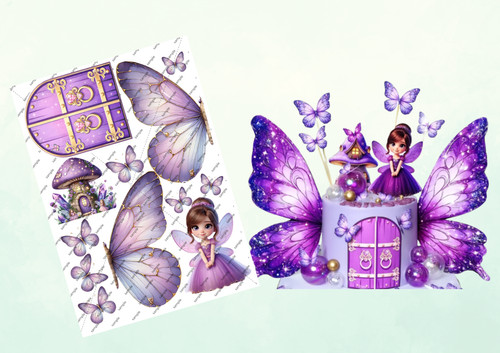 Butterfly wings edible cake - wings,