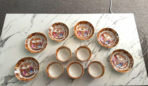 Vintage oriental cups - oriental,