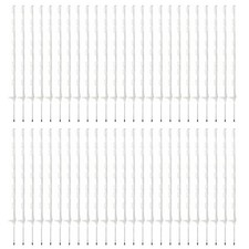 White Electric Fencing Fence Poly Plastic Posts Horse Paddock Line Pole 50 x 4ft