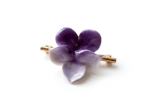 Vintage floral porcelain pansy - vintage,
