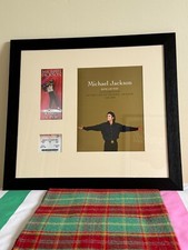 Michael Jackson "This Is It" Framed Lenticular Concert Ticket & Celebration Book