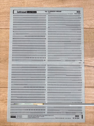 Letraset rub transfer - rub,