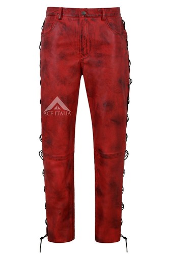 Men biker leather - men's,