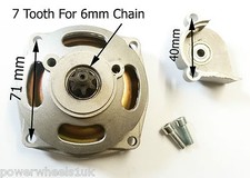 CL019 MINI MOTO CLUTCH BELL HOUSING 7 TOOTH SPROCKET PINION FOR 6MM 25H CHAIN