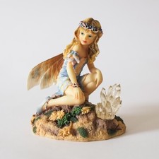 THE CRYSTAL KEEPER FAERIE Fairy Figurine Caroline Haworth Leonardo Collection
