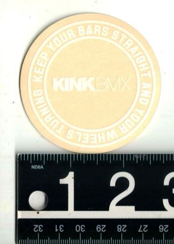 Kink bmx sticker in round - kink,