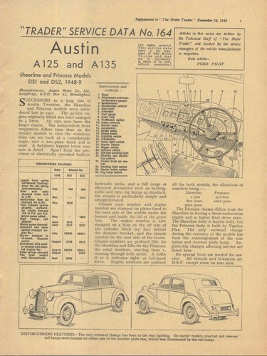 Austin a125 a135 - a135, sheerline